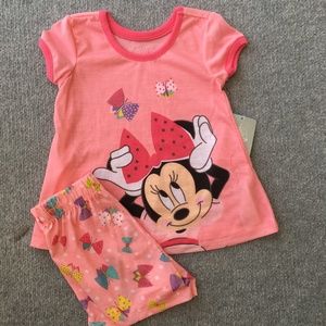 New Disney Minnie Mouse Pink Pajamas